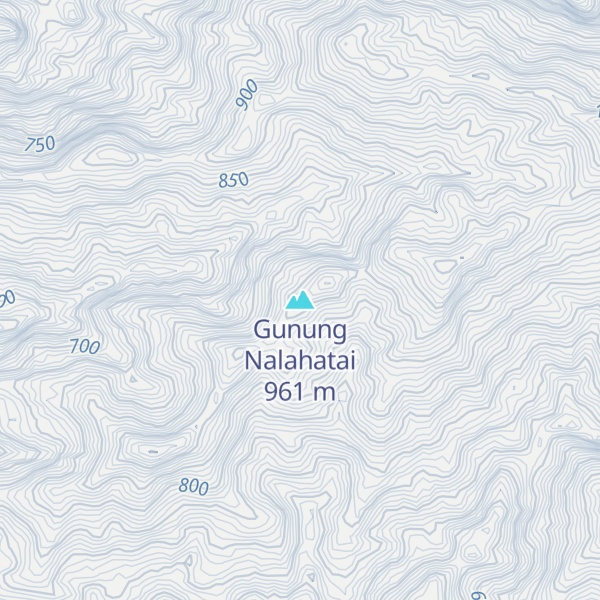 Map of Gunung Nalahatai