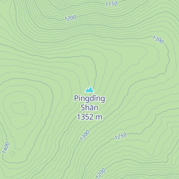Map of Píngdǐng Shān