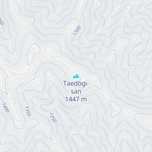 Map of Taedŏgi-san