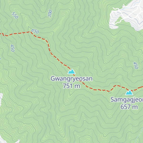 Map of Gwangryeosan
