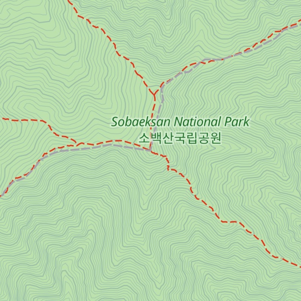 Map of Sobaeksan