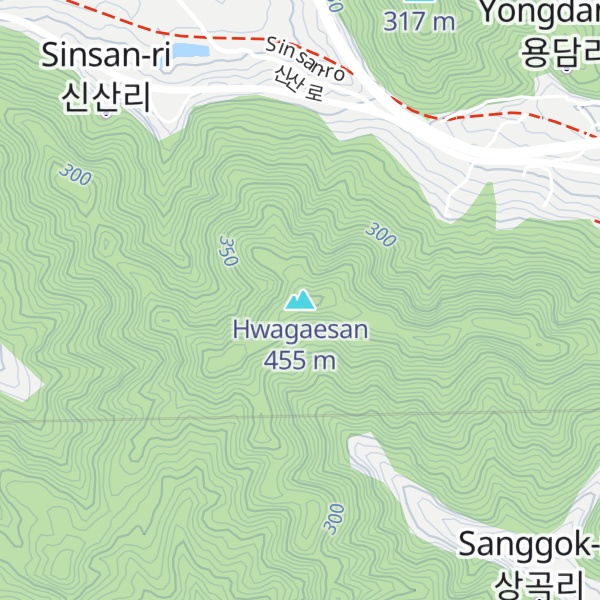 Map of Hwagaesan