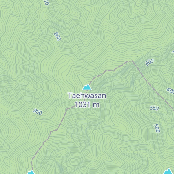 Map of Taehwasan