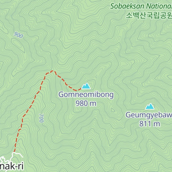 Map of Gomneomibong
