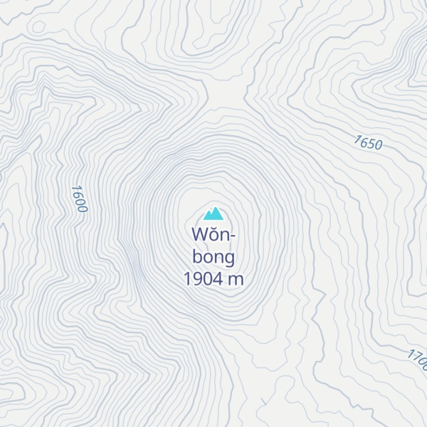 Map of Wŏn-bong