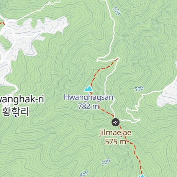 Map of Hwanghagsan