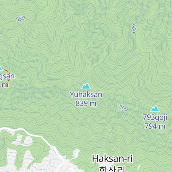 Map of Yuhaksan