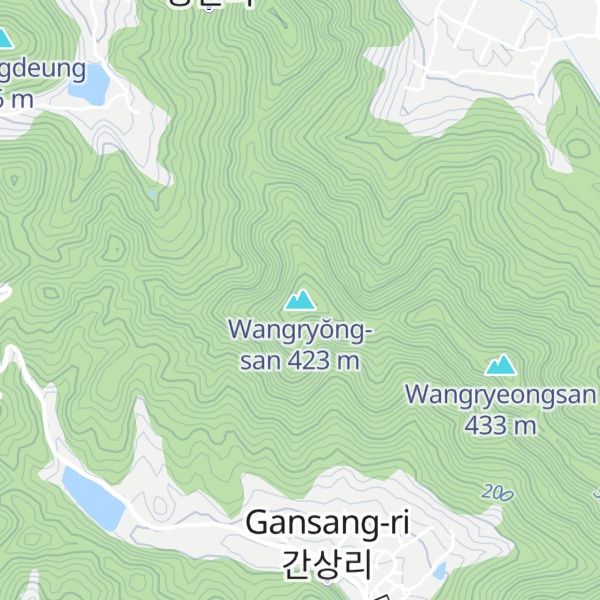 Map of Wangryŏng-san
