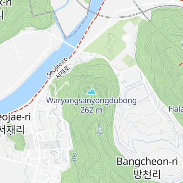 Map of Waryongsanyongdubong