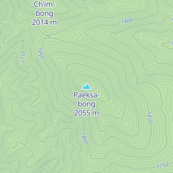 Map of Paeksa-bong