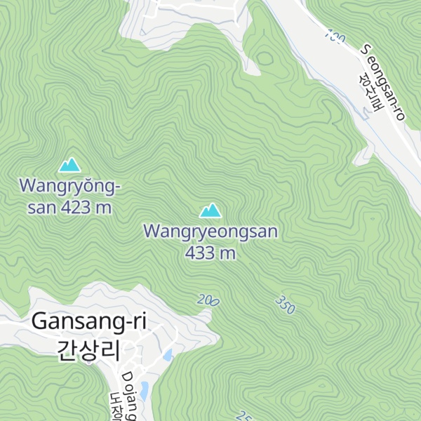 Map of Wangryeongsan