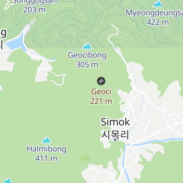 Map of Hwangbong