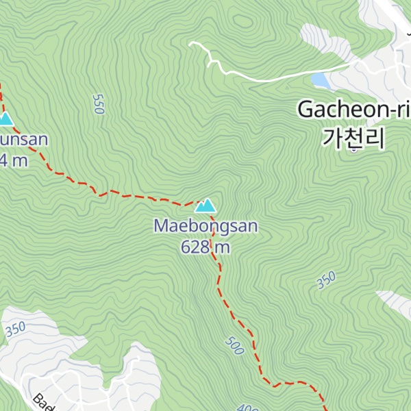 Map of Maebongsan