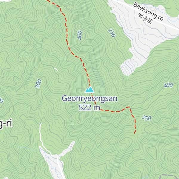 Map of Geonryeongsan
