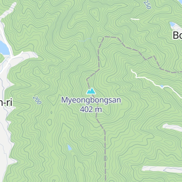 Map of Myeongbongsan
