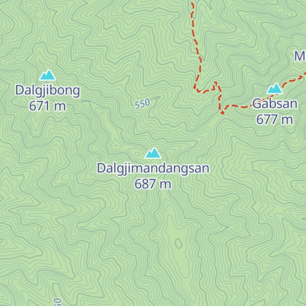 Map of Dalgjimandangsan