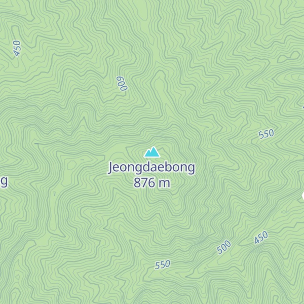 Map of Jeongdaebong