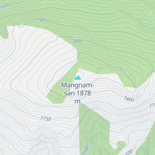 Map of Mangnam-san