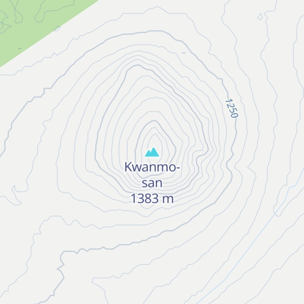 Map of Kwanmo-san