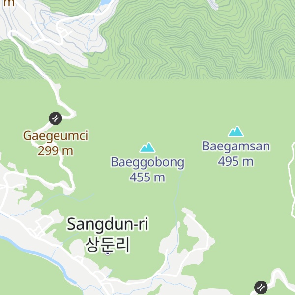 Map of Baeggobong