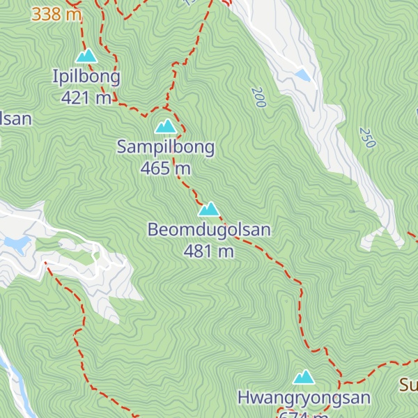 Map of Beomdugolsan