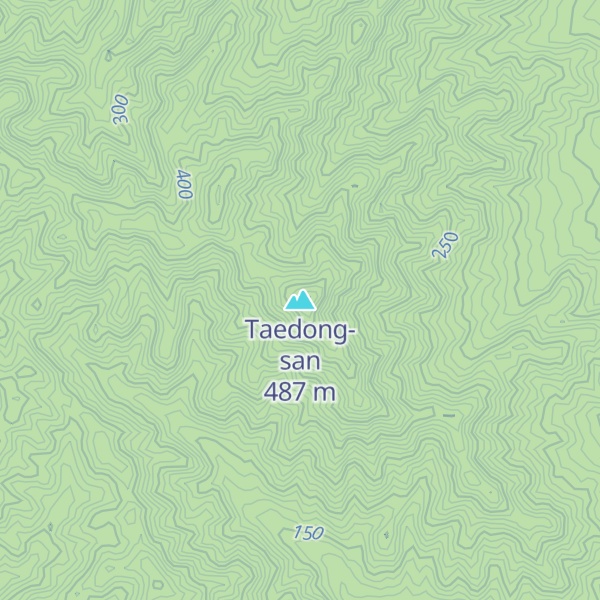 Map of Taedong-san