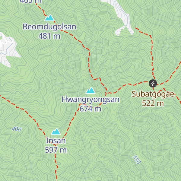 Map of Hwangryongsan