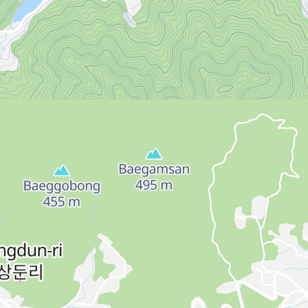 Map of Baegamsan