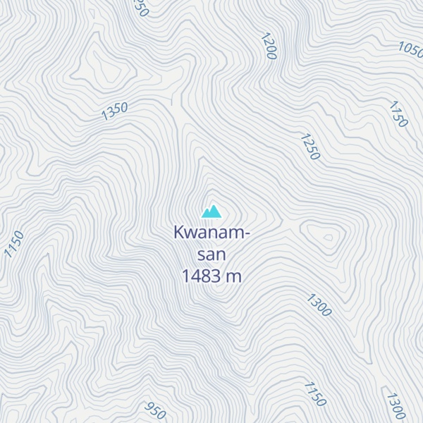 Map of Kwanam-san