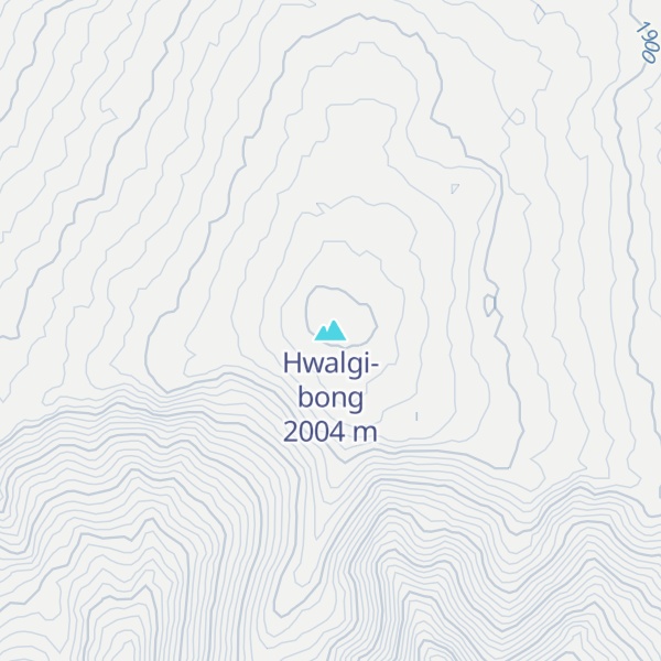 Map of Hwalgi-bong