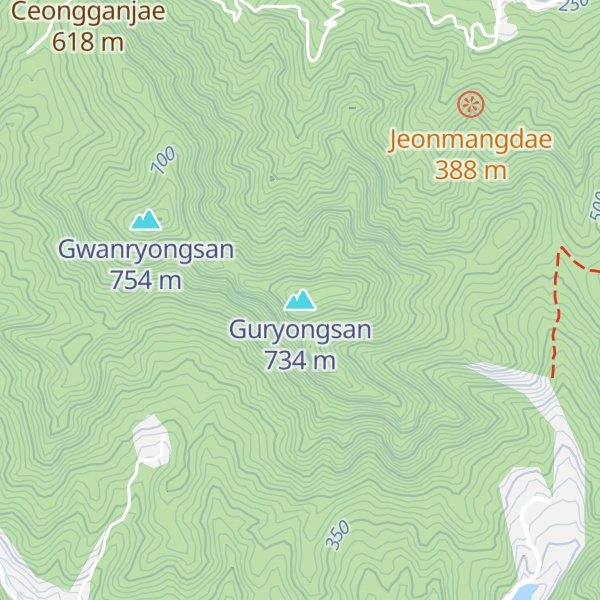 Map of Guryongsan
