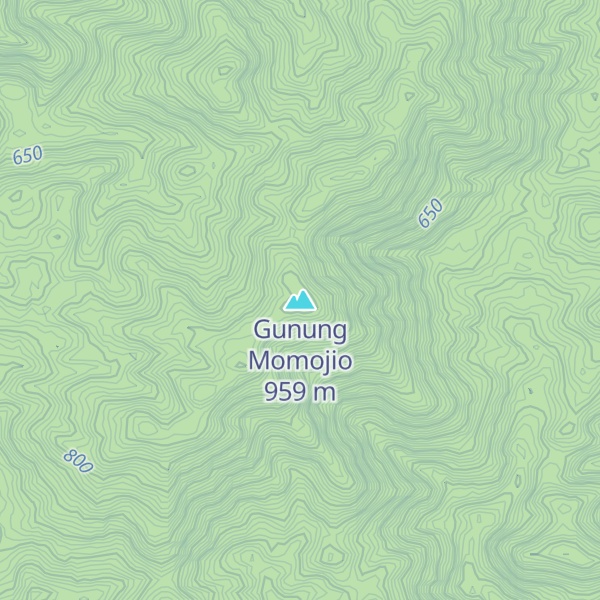 Map of Gunung Momojio