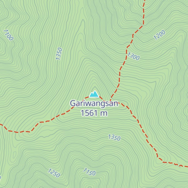 Map of Gariwangsan