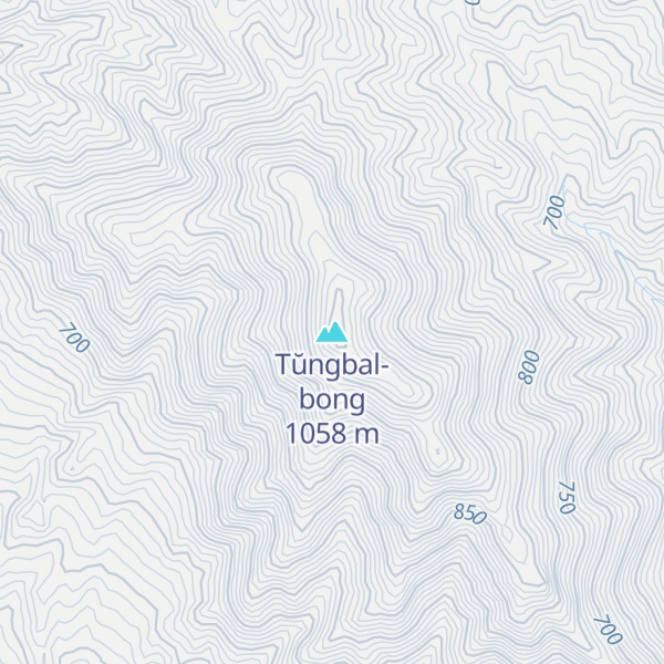 Map of Tŭngbal-bong