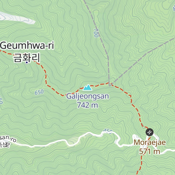 Map of Galjeongsan
