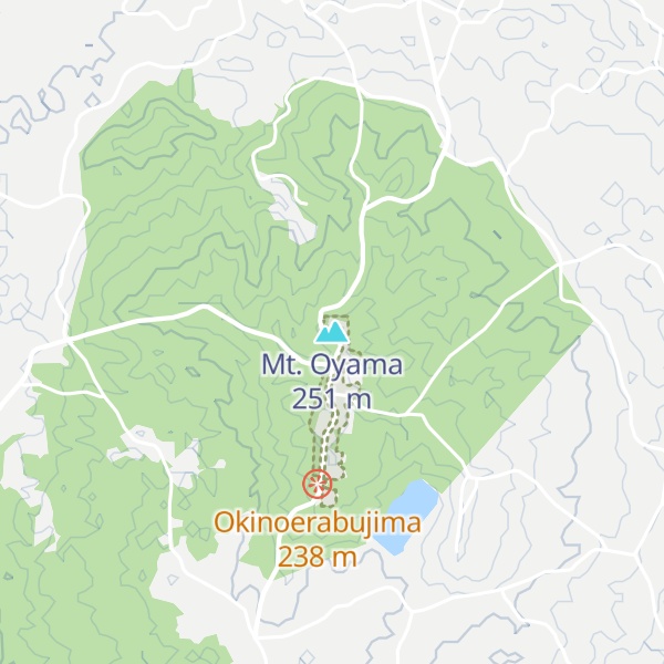 Map of Mt. Oyama