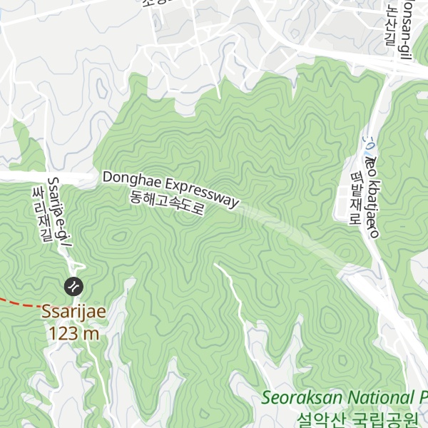 Map of Cheongdaesan Mountain