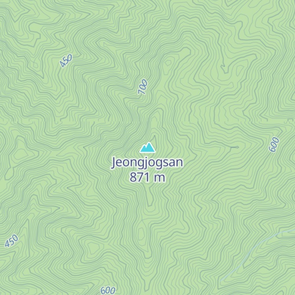 Map of Jeongjogsan
