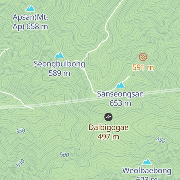 Map of Weolbaesan