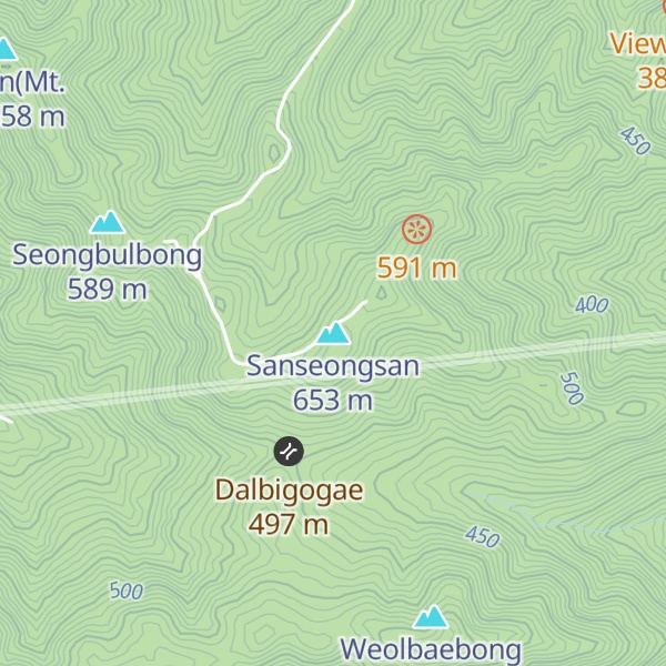 Map of Sanseongsan