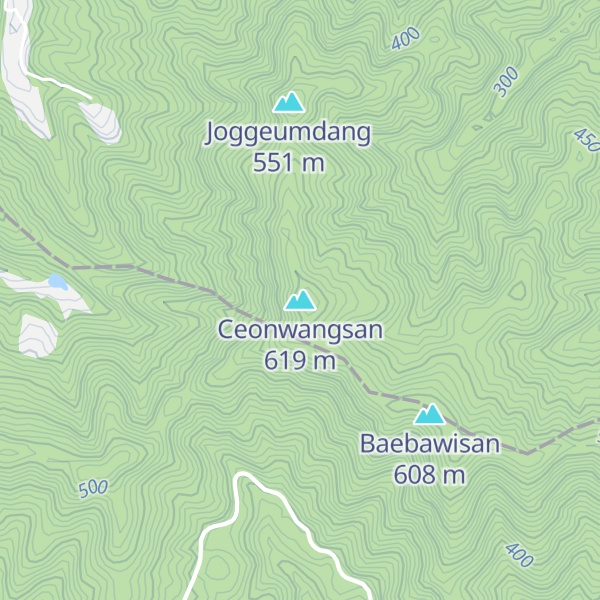 Map of Ceonwangsan
