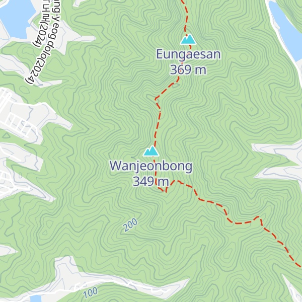 Map of Wanjeonbong