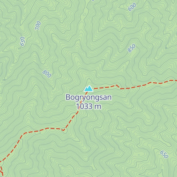 Map of Bogryongsan
