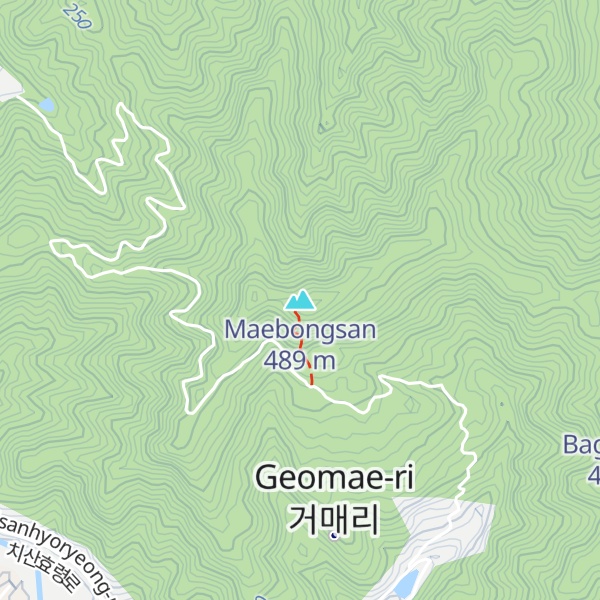 Map of Maebongsan