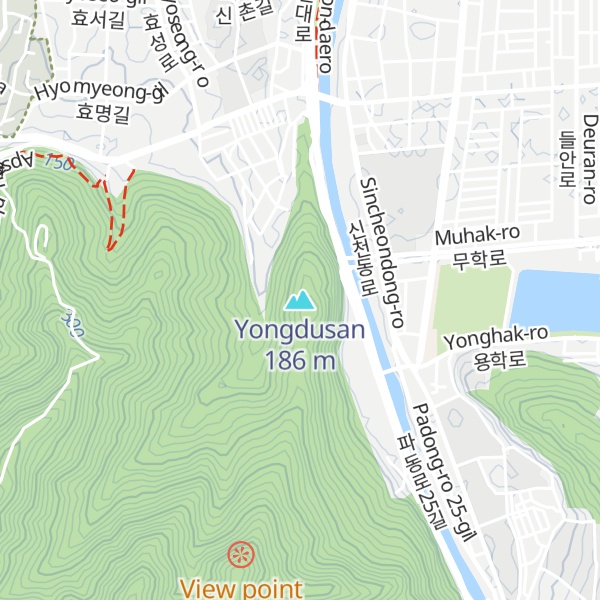 Map of Yongdusan