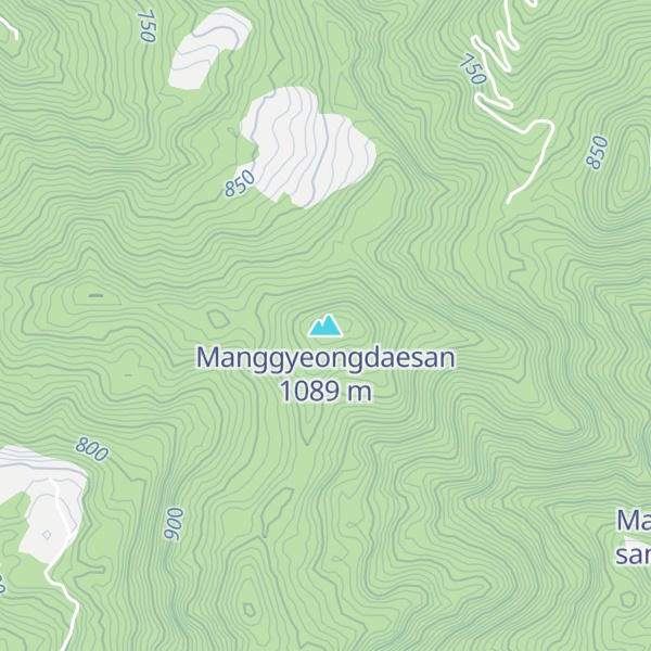 Map of Manggyeongdaesan