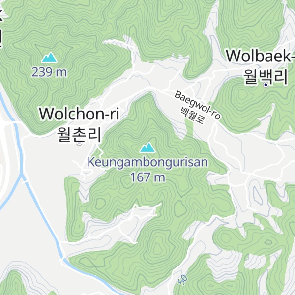 Map of Keungambongurisan