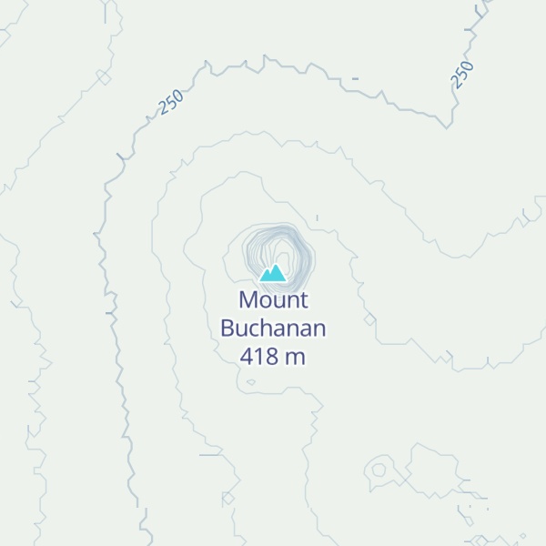 Map of Mount Buchanan
