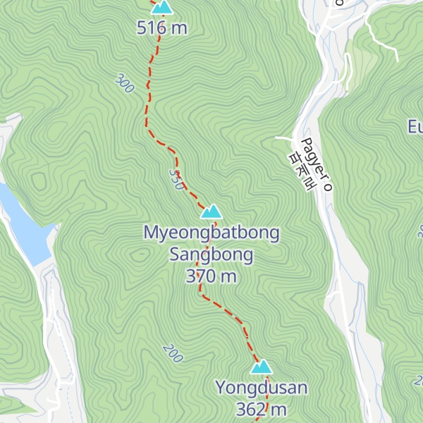 Map of Myeongbatbong Sangbong