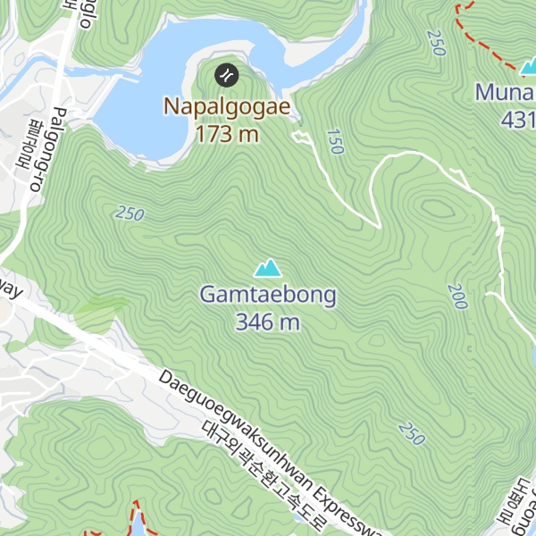 Map of Gamtaebong